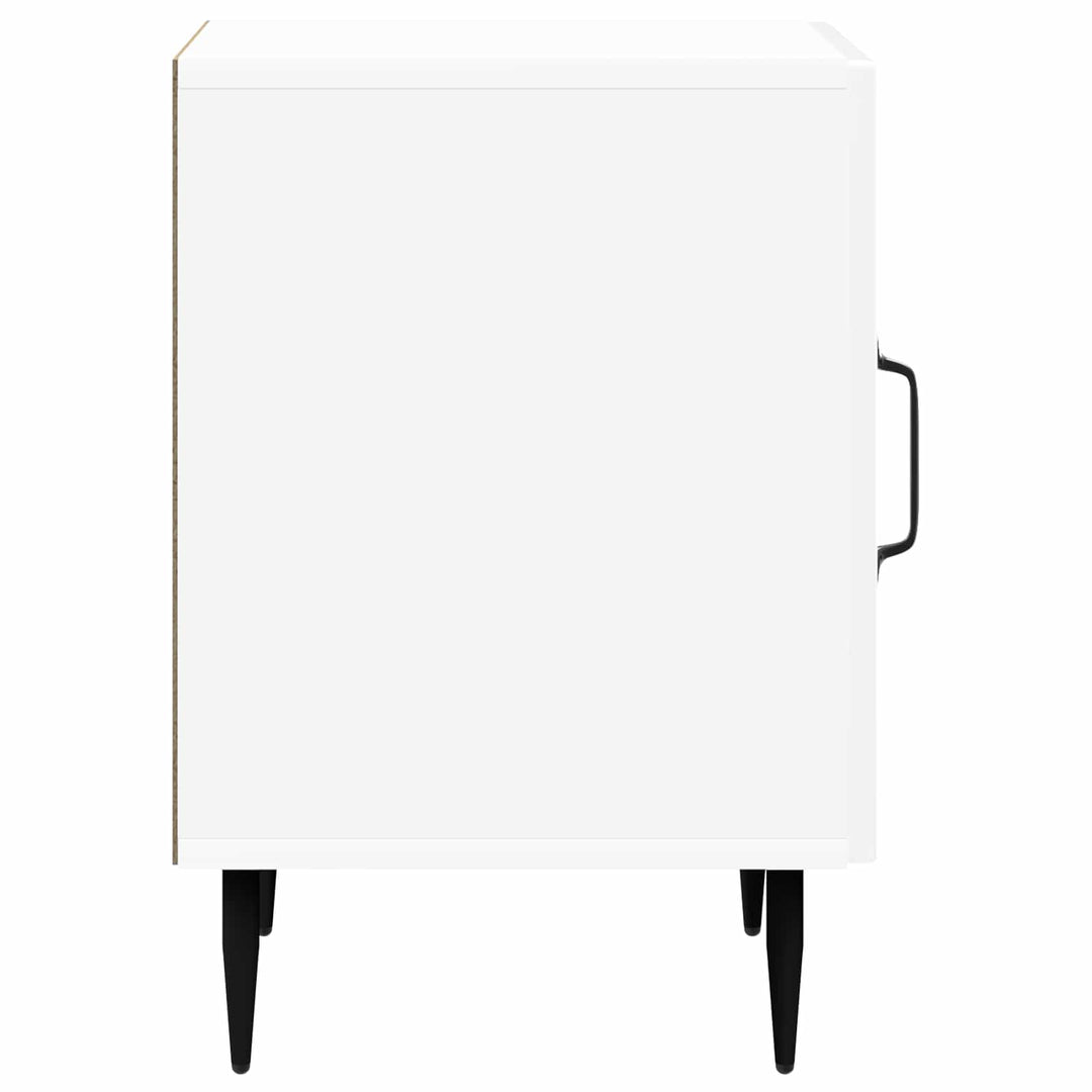 Natskab Hvid højglans 43 x 34,5 x 50 cm Konstrueret træ