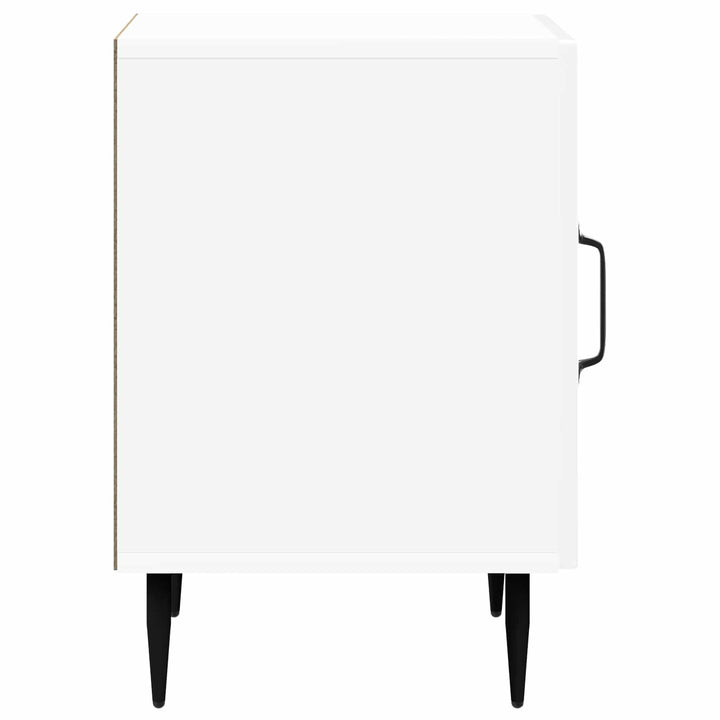 Natskab Hvid højglans 43 x 34,5 x 50 cm Konstrueret træ