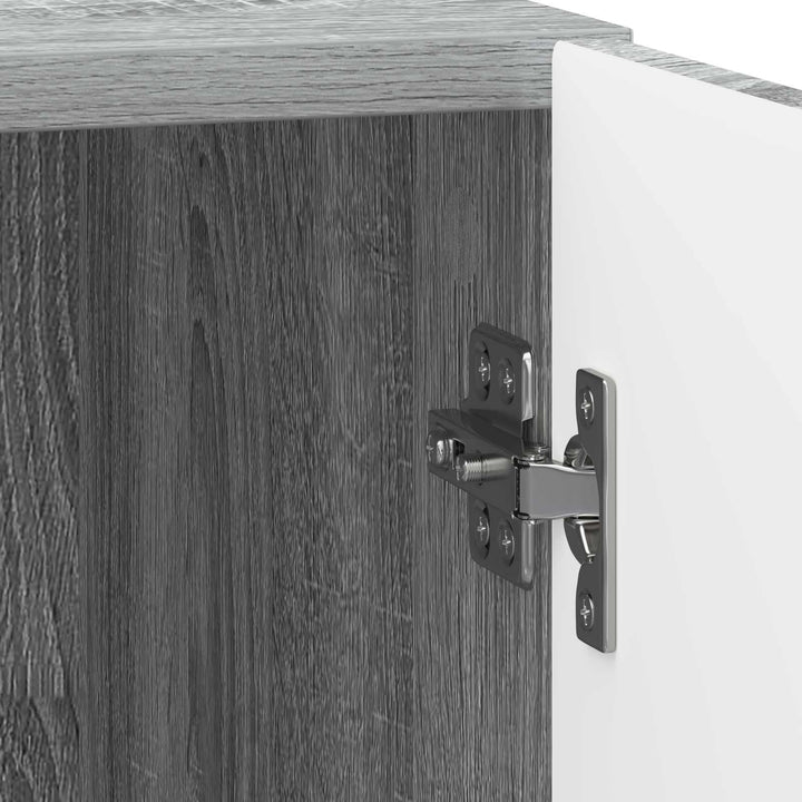Natskab 2 pcs Grå sonoma-eg 43 x 34,5 x 50 cm Konstrueret træ