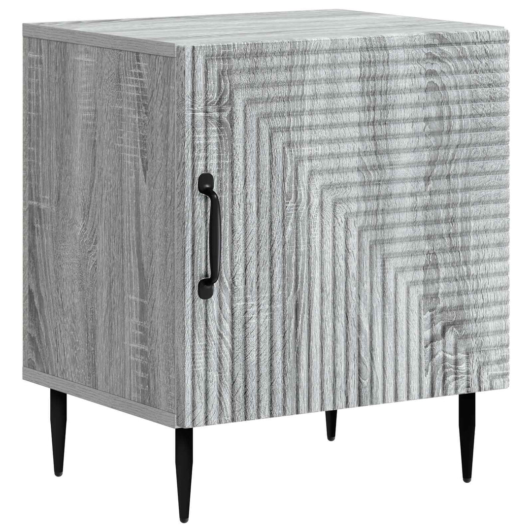 Natskab 2 pcs Grå sonoma-eg 43 x 34,5 x 50 cm Konstrueret træ