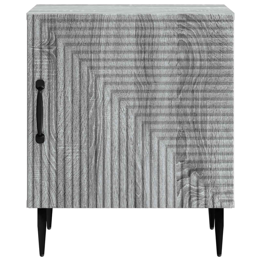 Natskab 2 pcs Grå sonoma-eg 43 x 34,5 x 50 cm Konstrueret træ