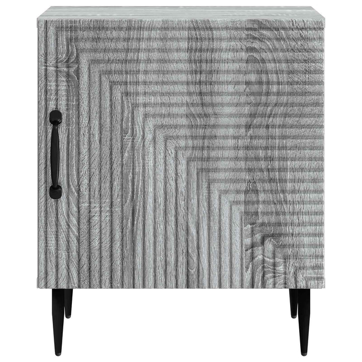 Natskab 2 pcs Grå sonoma-eg 43 x 34,5 x 50 cm Konstrueret træ