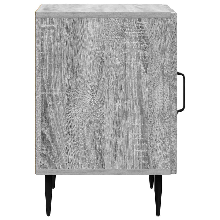 Natskab 2 pcs Grå sonoma-eg 43 x 34,5 x 50 cm Konstrueret træ