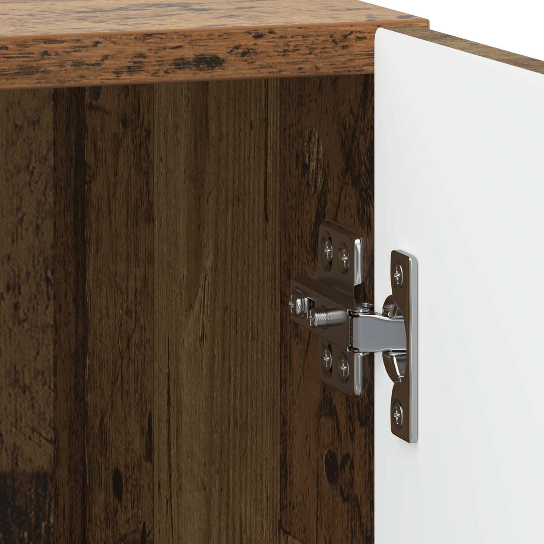 Natskab 2 pcs Gammelt træ 43 x 34,5 x 50 cm Konstrueret træ