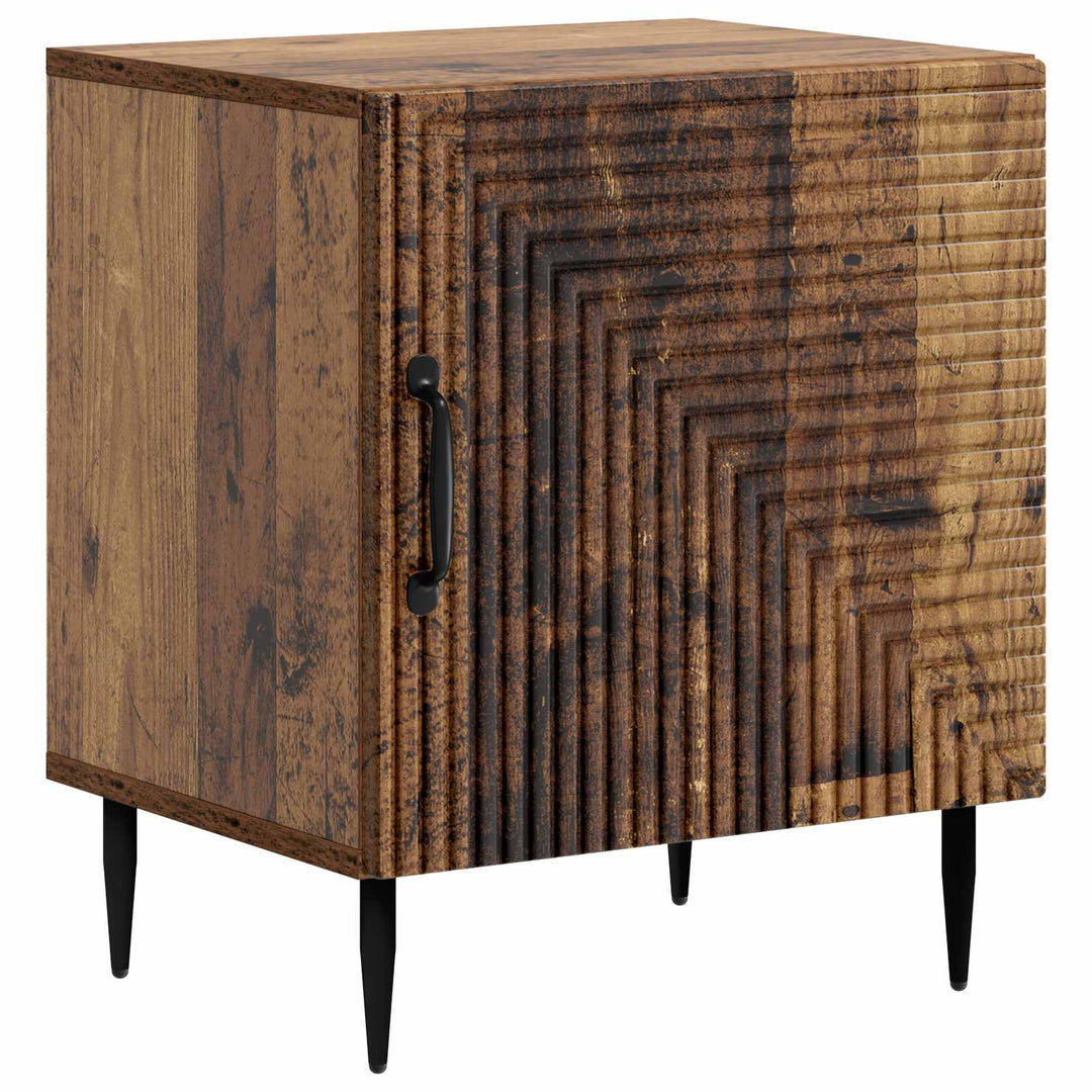 Natskab 2 pcs Gammelt træ 43 x 34,5 x 50 cm Konstrueret træ