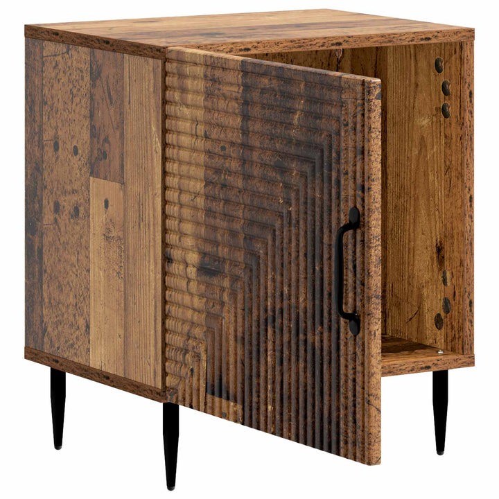 Natskab 2 pcs Gammelt træ 43 x 34,5 x 50 cm Konstrueret træ