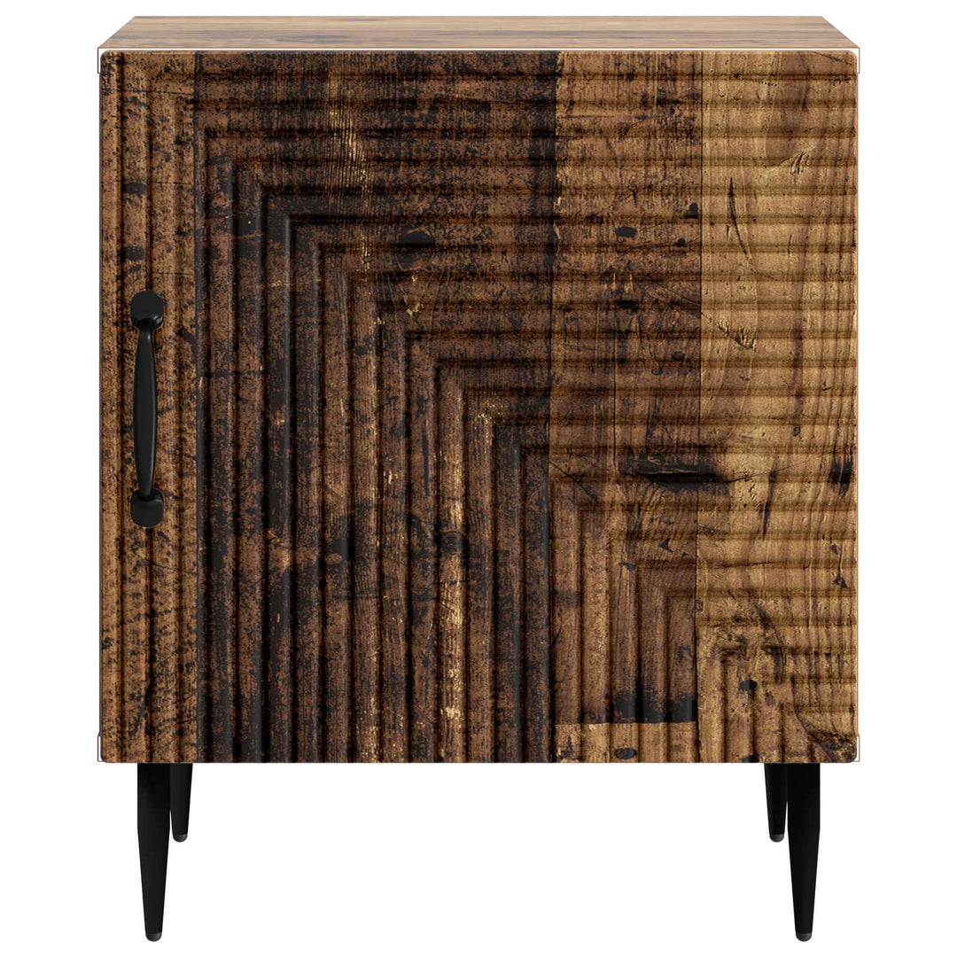 Natskab 2 pcs Gammelt træ 43 x 34,5 x 50 cm Konstrueret træ