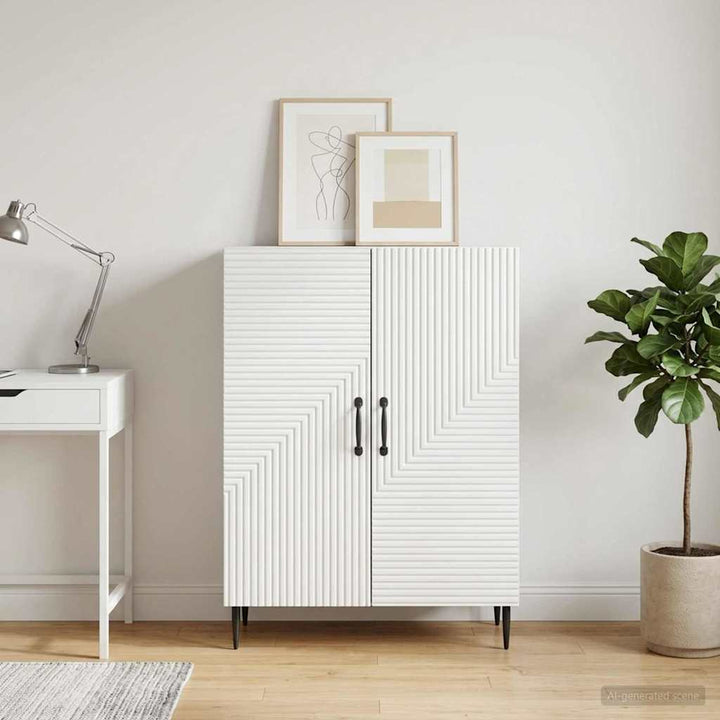 Sideboard Hvid 66 x 34,5 x 89,5 cm Konstrueret træ