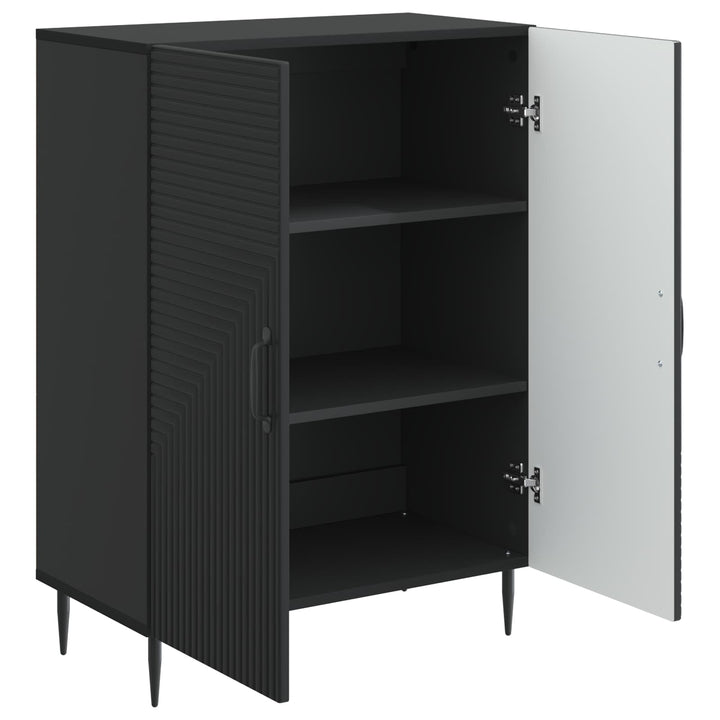 Sideboard Sort 66 x 34,5 x 89,5 cm Konstrueret træ