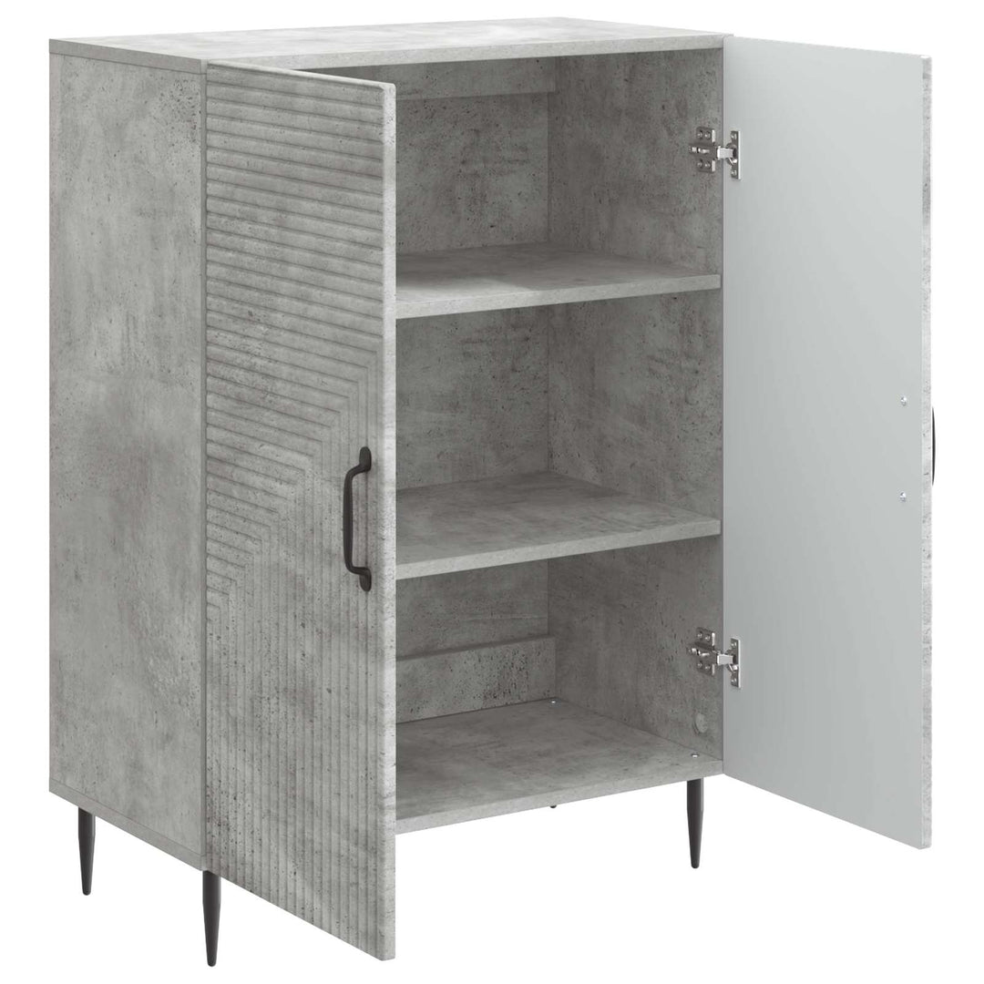 Sideboard Betongrå 66 x 34,5 x 89,5 cm Konstrueret træ