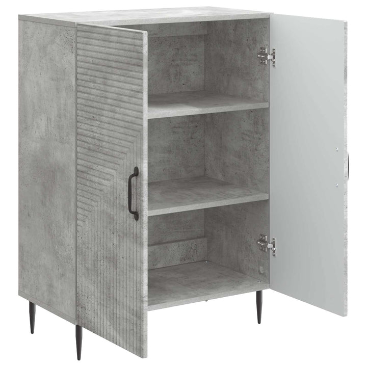 Sideboard Betongrå 66 x 34,5 x 89,5 cm Konstrueret træ