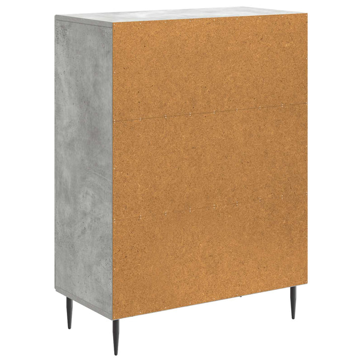 Sideboard Betongrå 66 x 34,5 x 89,5 cm Konstrueret træ