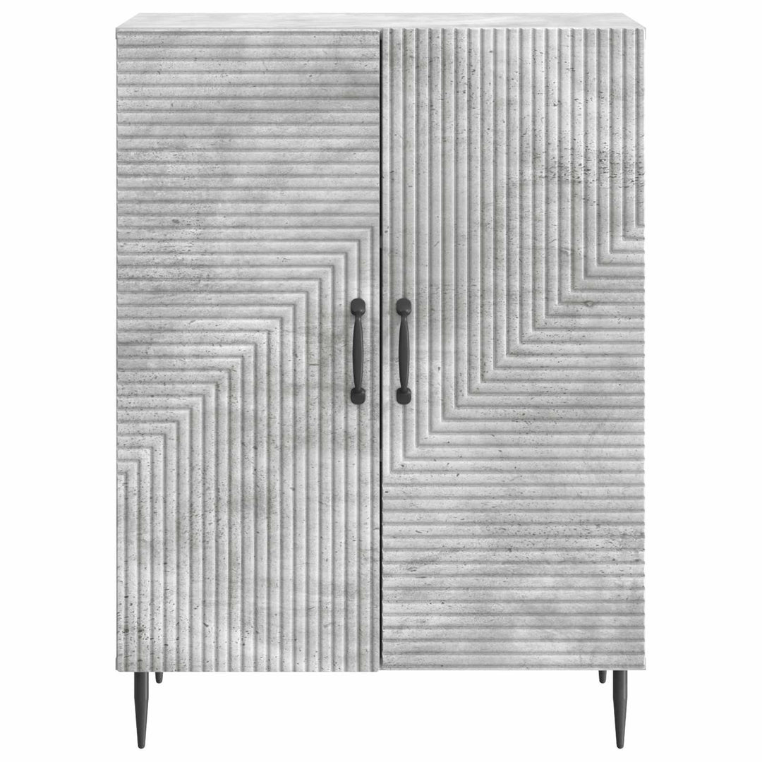 Sideboard Betongrå 66 x 34,5 x 89,5 cm Konstrueret træ