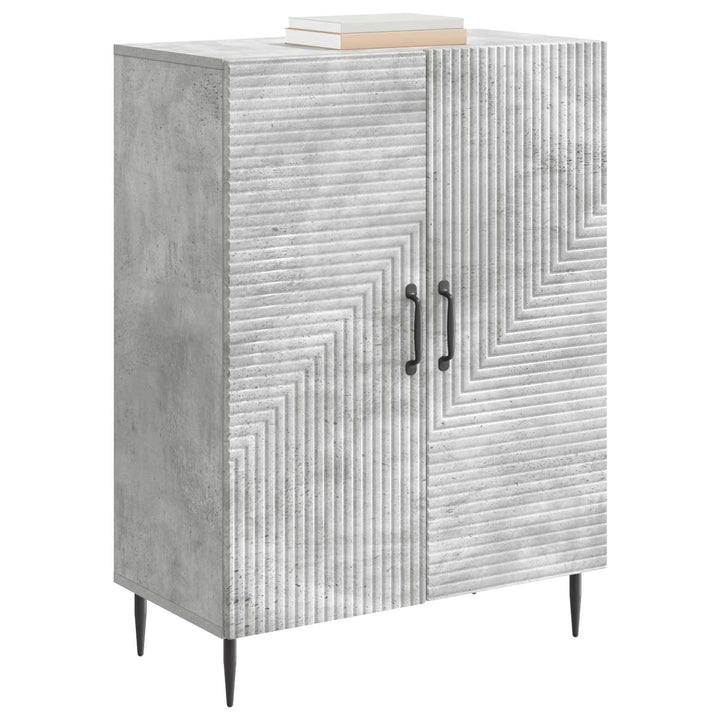 Sideboard Betongrå 66 x 34,5 x 89,5 cm Konstrueret træ