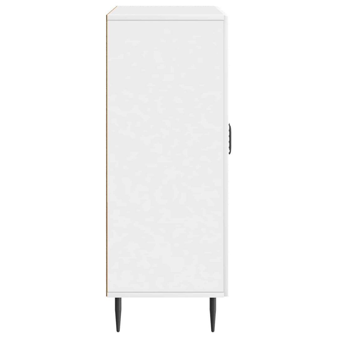 Sideboard Hvid højglans 66 x 34,5 x 89,5 cm Konstrueret træ
