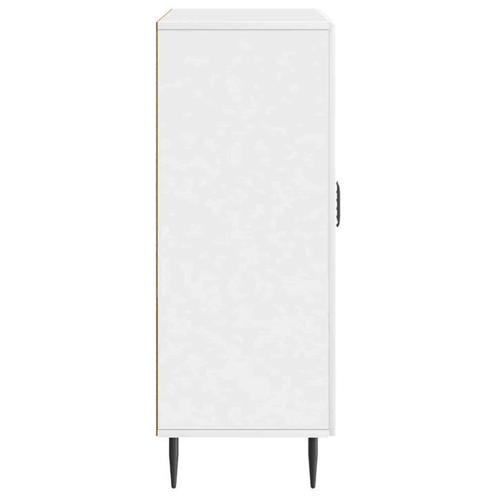 Sideboard Hvid højglans 66 x 34,5 x 89,5 cm Konstrueret træ