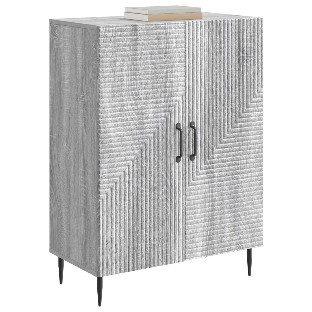 Sideboard Grå sonoma-eg 66 x 34,5 x 89,5 cm Konstrueret træ