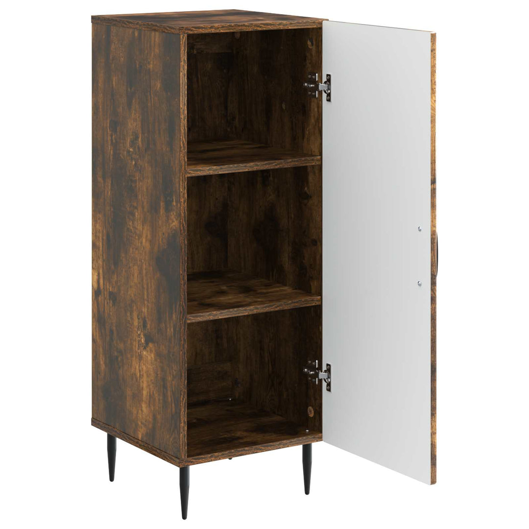 Sideboard Røget eg 33 x 34,5 x 89,5 cm Konstrueret træ