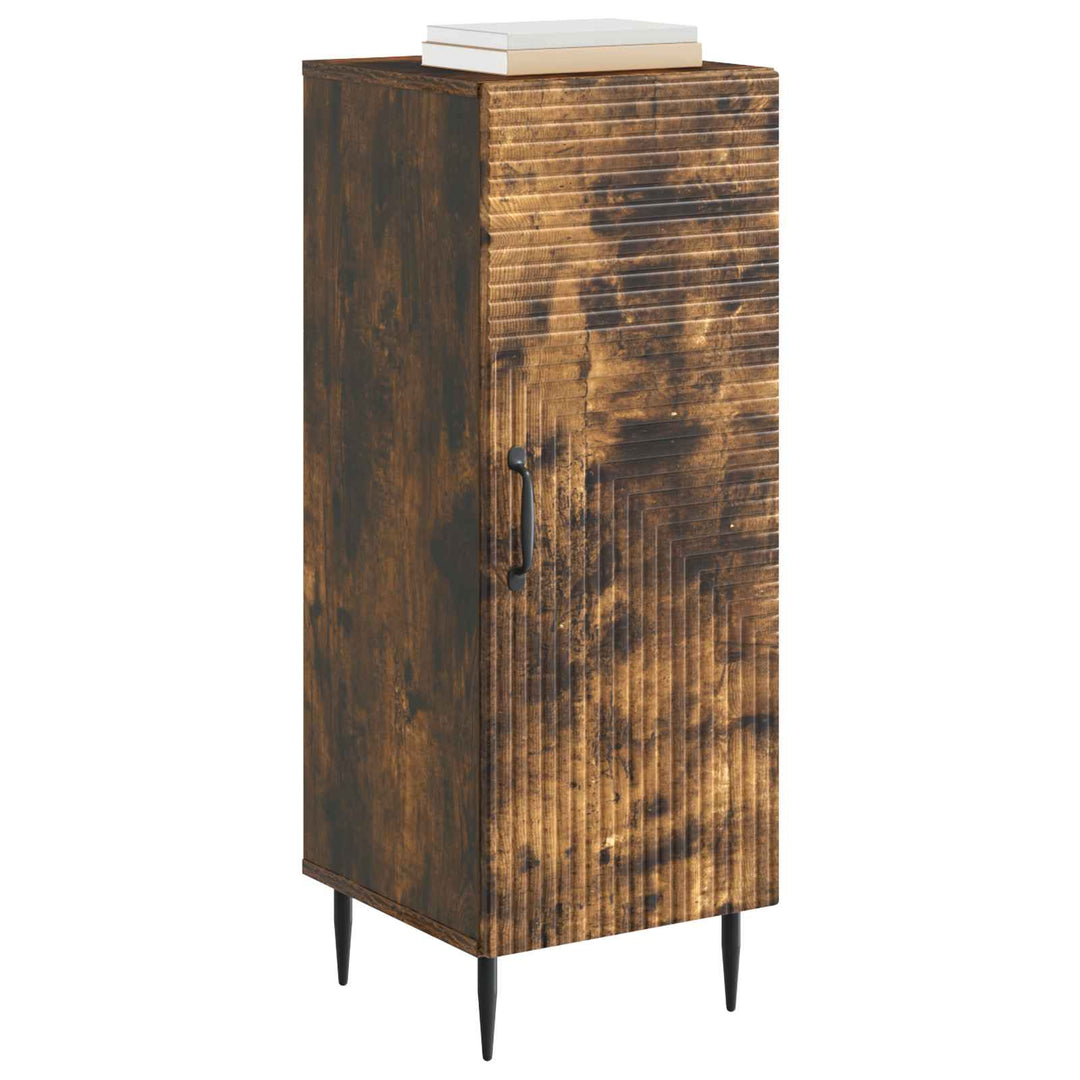 Sideboard Røget eg 33 x 34,5 x 89,5 cm Konstrueret træ