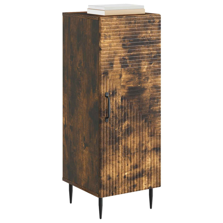 Sideboard Røget eg 33 x 34,5 x 89,5 cm Konstrueret træ