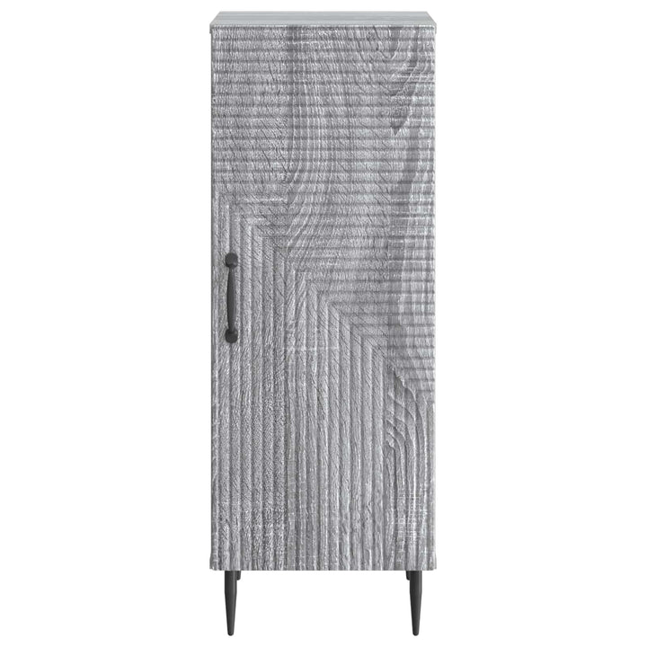 Sideboard Grå sonoma-eg 33 x 34,5 x 89,5 cm Konstrueret træ