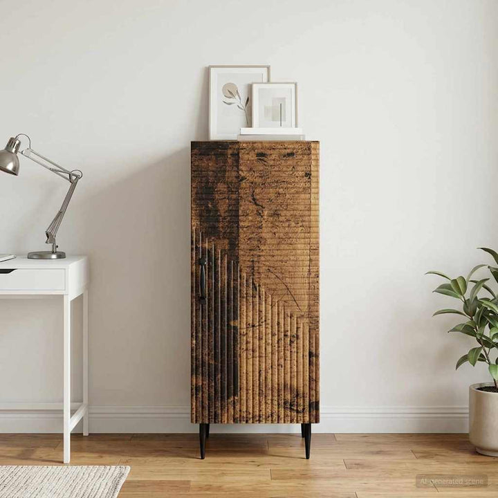 Sideboard Gammelt træ 33 x 34,5 x 89,5 cm Konstrueret træ