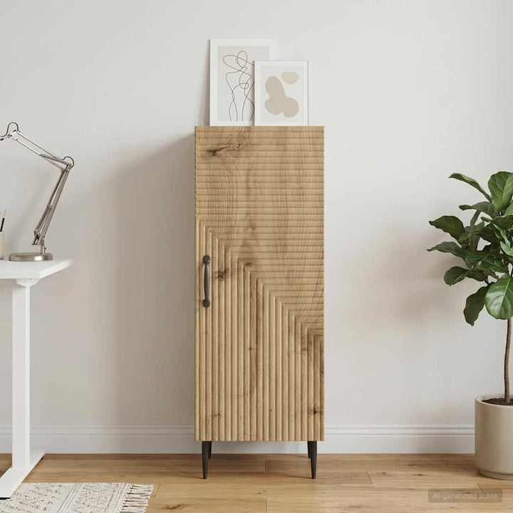 Sideboard Artisan-eg 33 x 34,5 x 89,5 cm Konstrueret træ