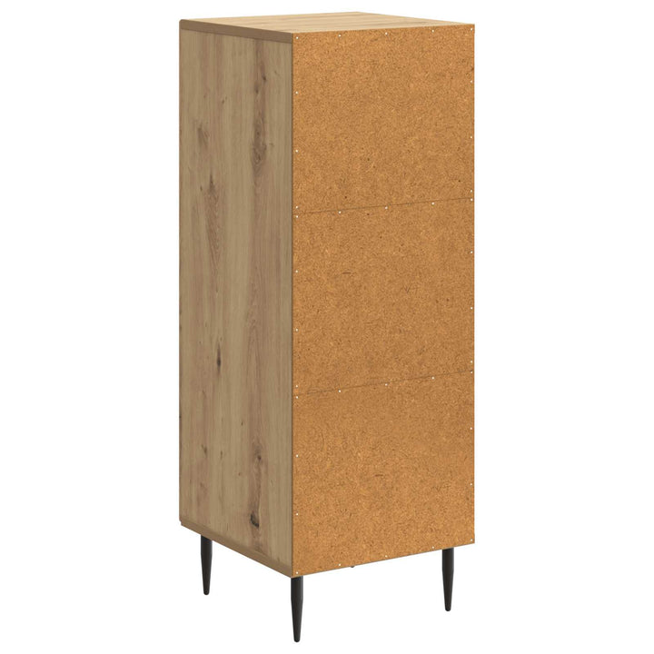 Sideboard Artisan-eg 33 x 34,5 x 89,5 cm Konstrueret træ