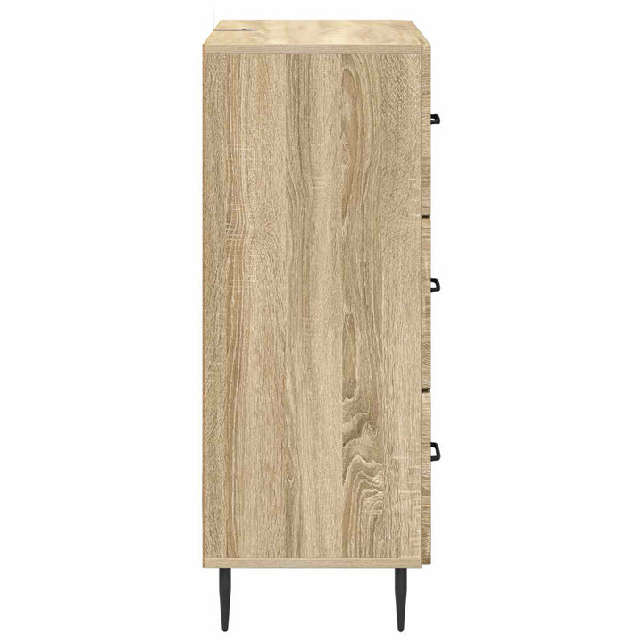 Skuffeskab Sonoma-eg 66 x 34,5 x 89,5 cm Konstrueret træ