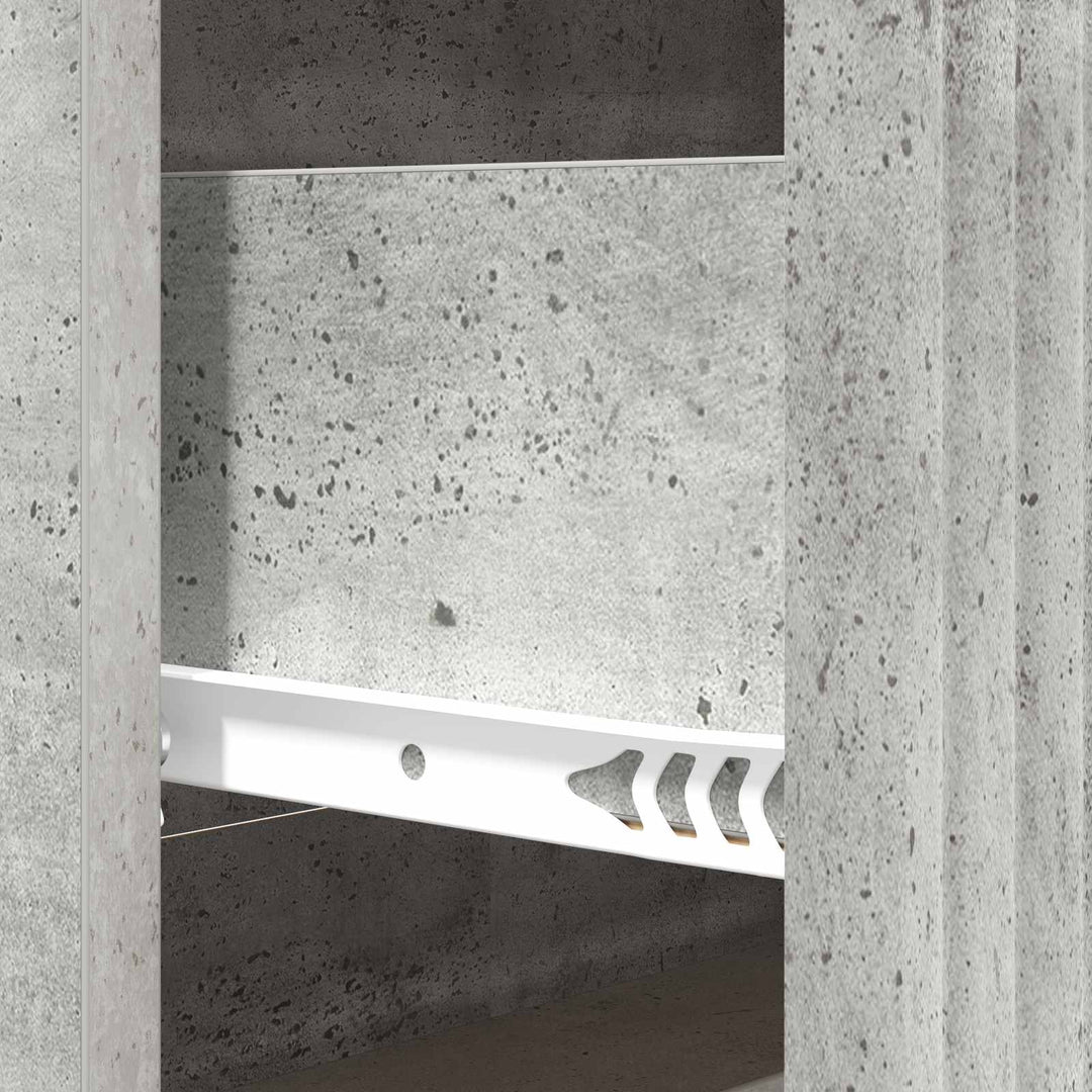 Skuffeskab Betongrå 66 x 34,5 x 89,5 cm Konstrueret træ