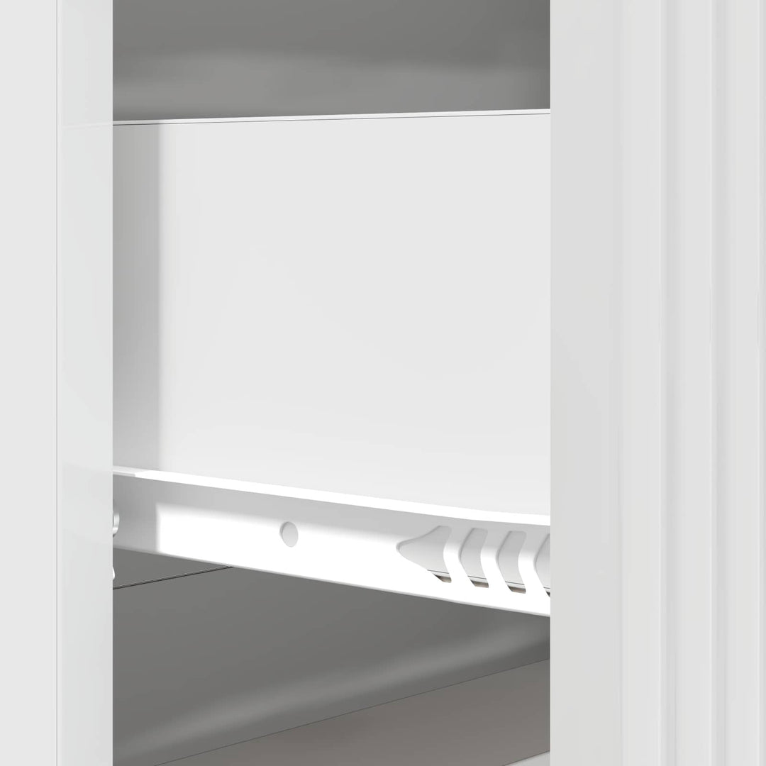 Skuffeskab Hvid højglans 66 x 34,5 x 89,5 cm Konstrueret træ
