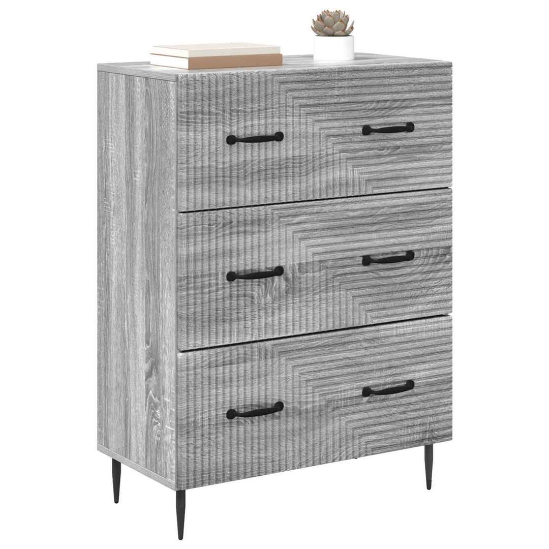 Skuffeskab Grå Sonoma 66 x 34,5 x 89,5 cm Konstrueret træ