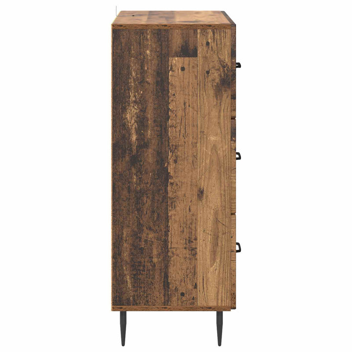 Skuffeskab Gammelt træ 66 x 34,5 x 89,5 cm Konstrueret træ