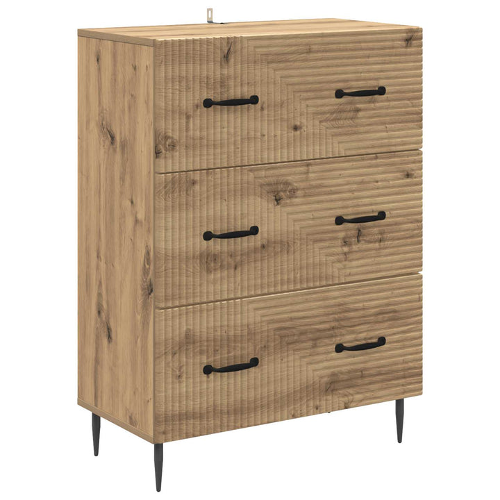 Skuffeskab 66 x 34,5 x 89,5 cm Konstrueret træ Artisan-eg