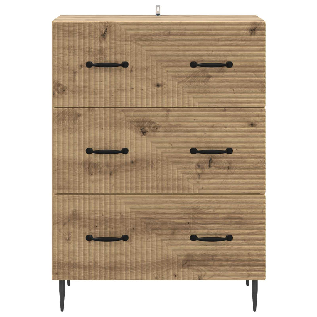 Skuffeskab 66 x 34,5 x 89,5 cm Konstrueret træ Artisan-eg