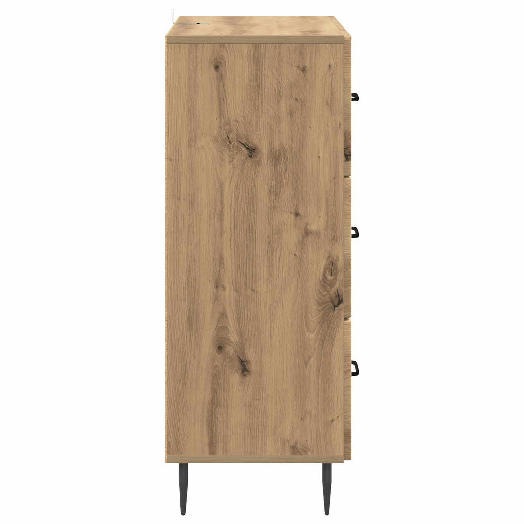 Skuffeskab 66 x 34,5 x 89,5 cm Konstrueret træ Artisan-eg