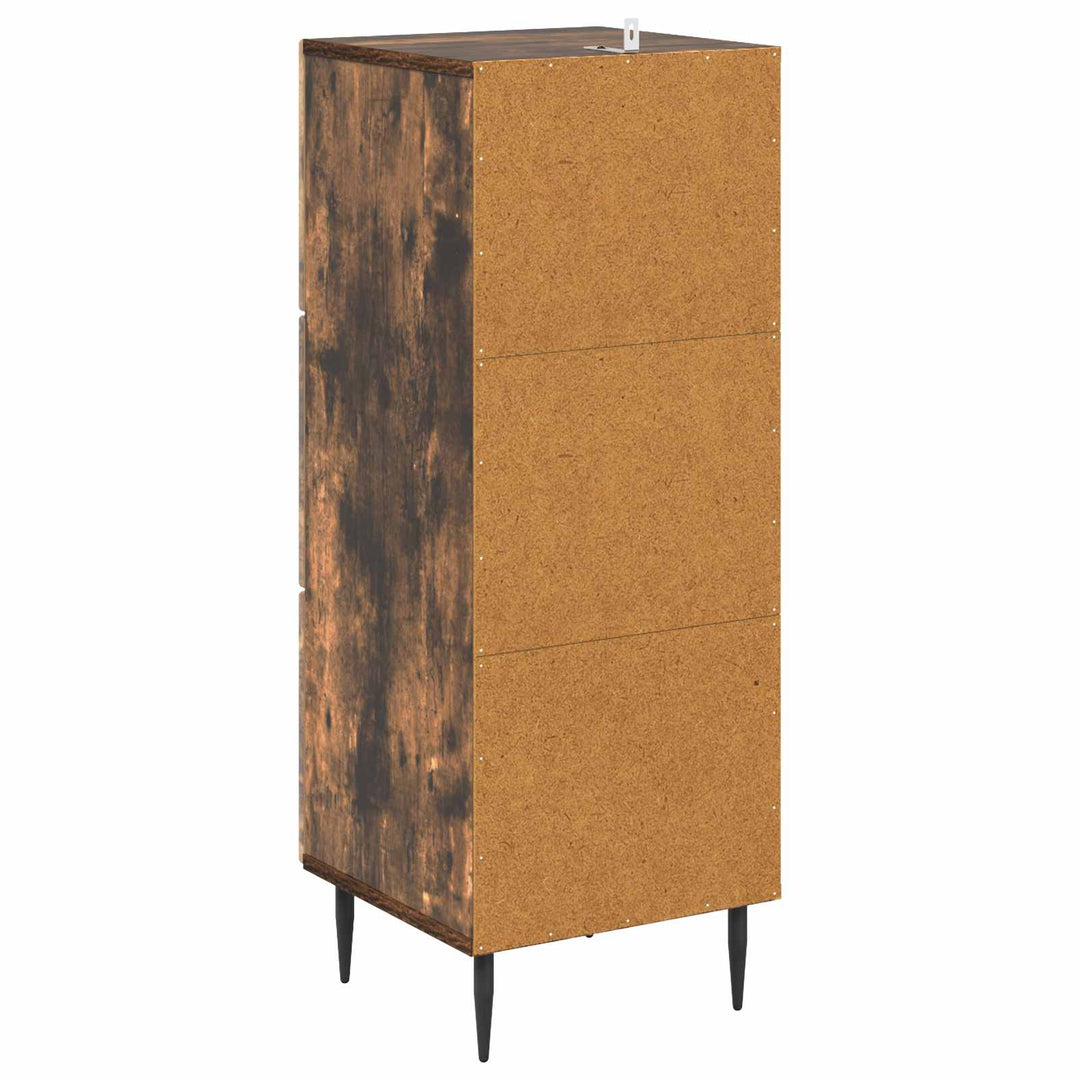 Skuffeskab Røget eg 33 x 34,5 x 89,5 cm Konstrueret træ