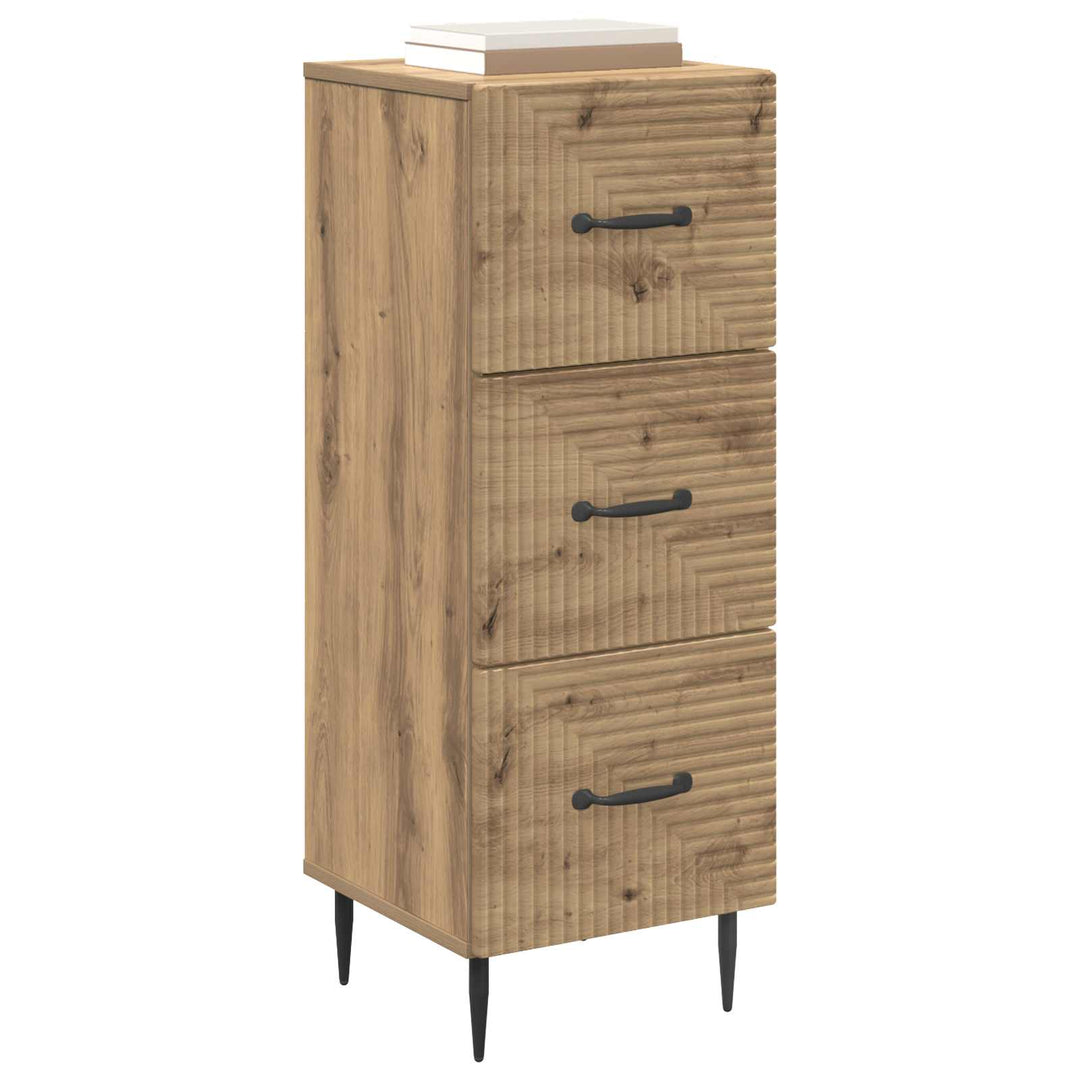 Skuffeskab 33 x 34,5 x 89,5 cm Konstrueret træ Artisan-eg