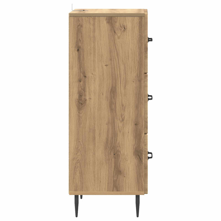 Skuffeskab 33 x 34,5 x 89,5 cm Konstrueret træ Artisan-eg