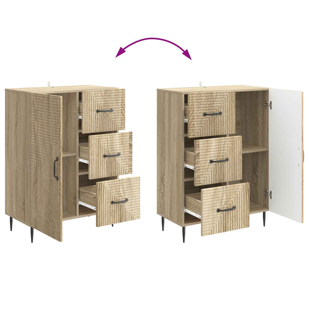 Sideboard Sonoma-eg 66 x 34,5 x 89,5 cm Konstrueret træ
