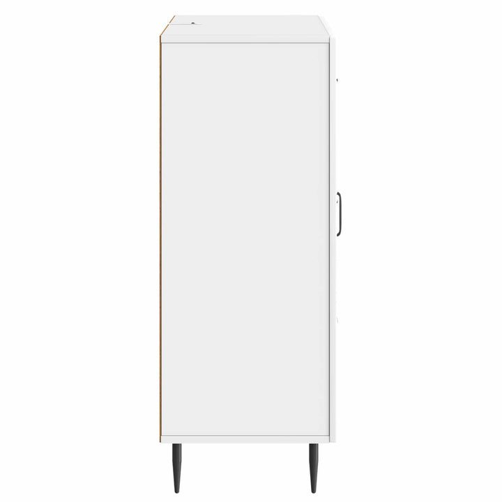 Sideboard Hvid højglans 66 x 34,5 x 89,5 cm Konstrueret træ