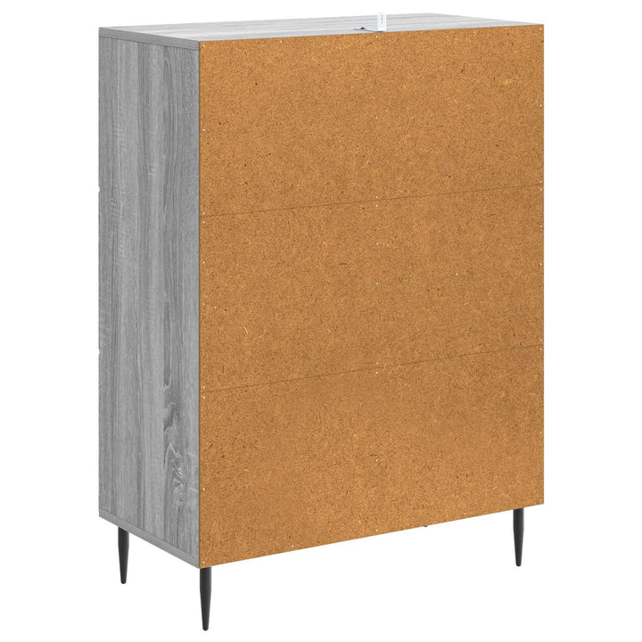 Sideboard Grå sonoma-eg 66 x 34,5 x 89,5 cm Konstrueret træ