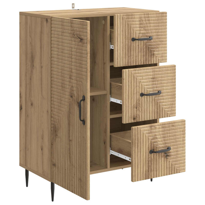 Sideboard Artisan-eg 66 x 34,5 x 89,5 cm Konstrueret træ