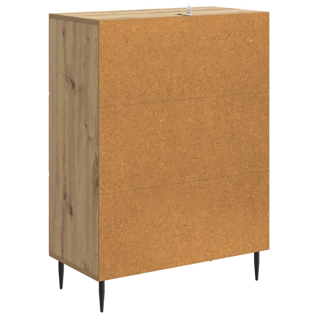 Sideboard Artisan-eg 66 x 34,5 x 89,5 cm Konstrueret træ