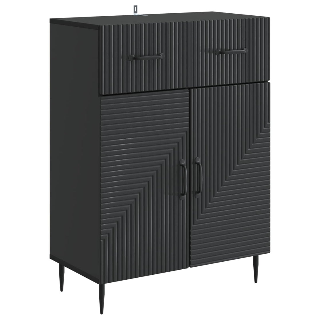 Sideboard Sort 66 x 34,5 x 89,5 cm Konstrueret træ