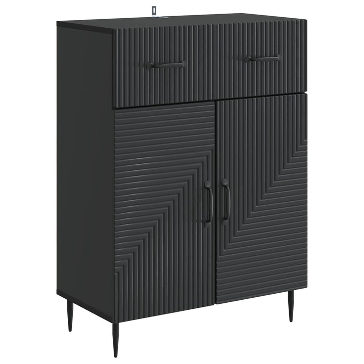 Sideboard Sort 66 x 34,5 x 89,5 cm Konstrueret træ