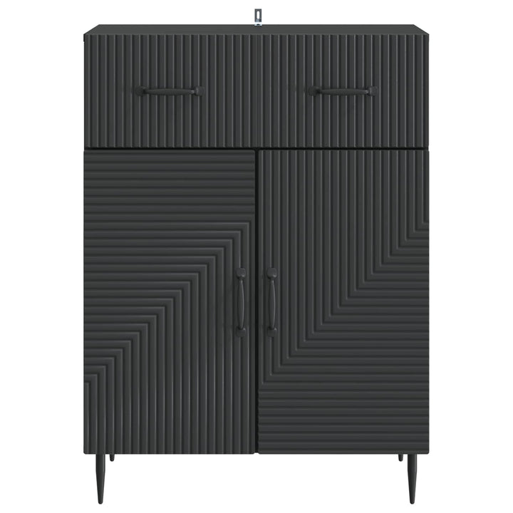 Sideboard Sort 66 x 34,5 x 89,5 cm Konstrueret træ