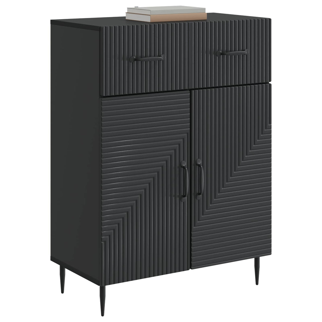 Sideboard Sort 66 x 34,5 x 89,5 cm Konstrueret træ