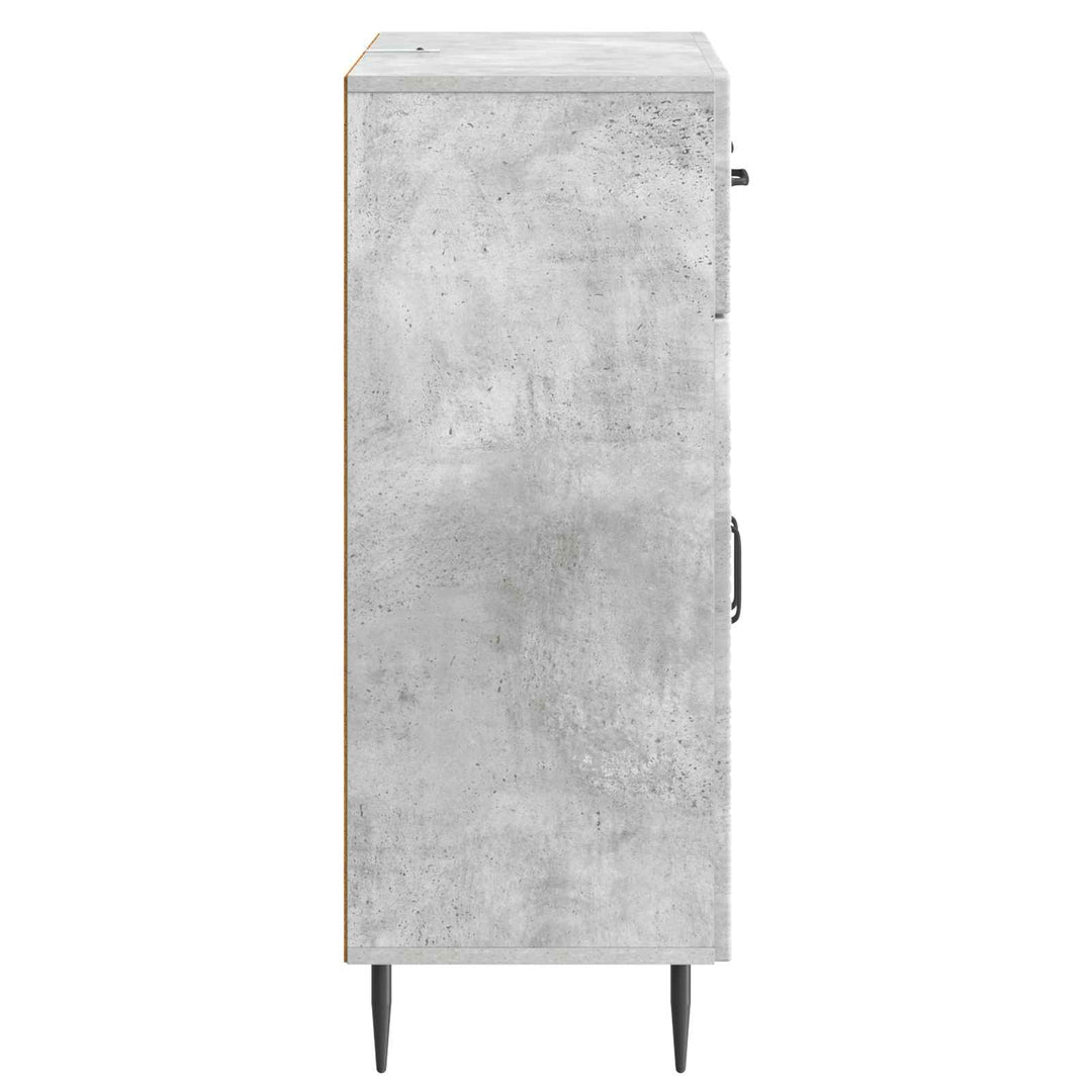 Sideboard Betongrå 66 x 34,5 x 89,5 cm Konstrueret træ