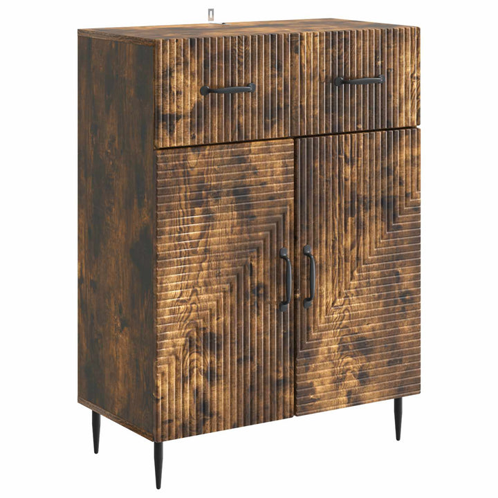 Sideboard Røget eg 66 x 34,5 x 89,5 cm Konstrueret træ
